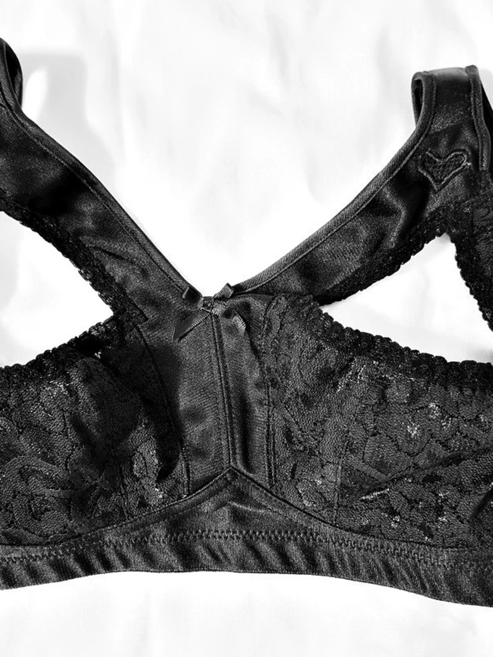 Cameo Intimates Sexy Black Lace Specialty Open Cup Bra, 34DD Like New